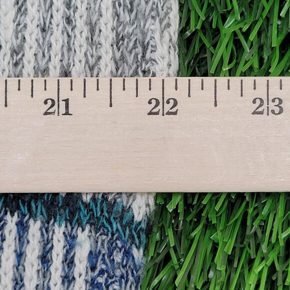 Vintage 90s Jantzen MOD Sweater Large 22x25 Gray - Picture 5 of 10